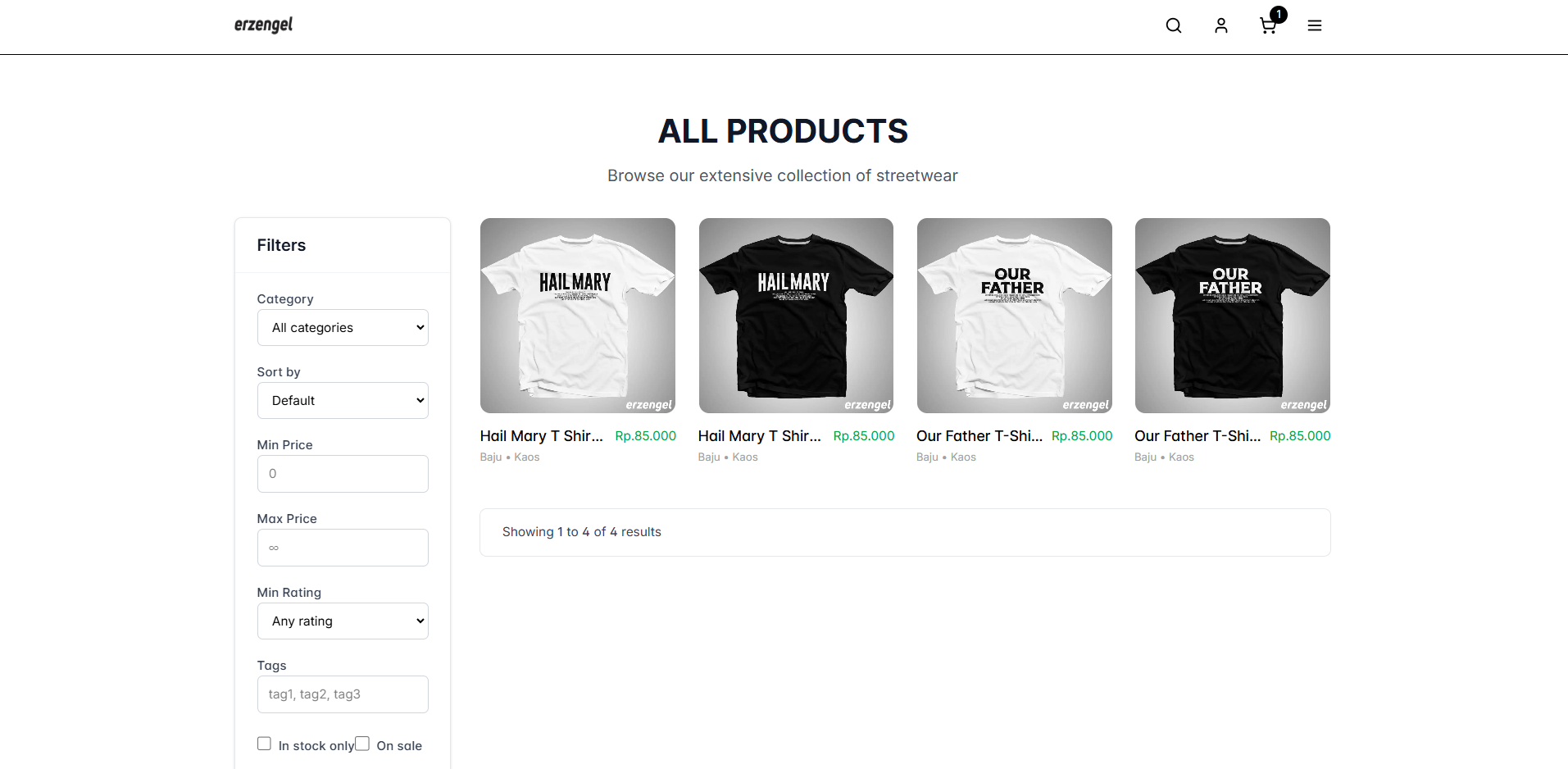 Erzengel E-commerce Platform screenshot 3