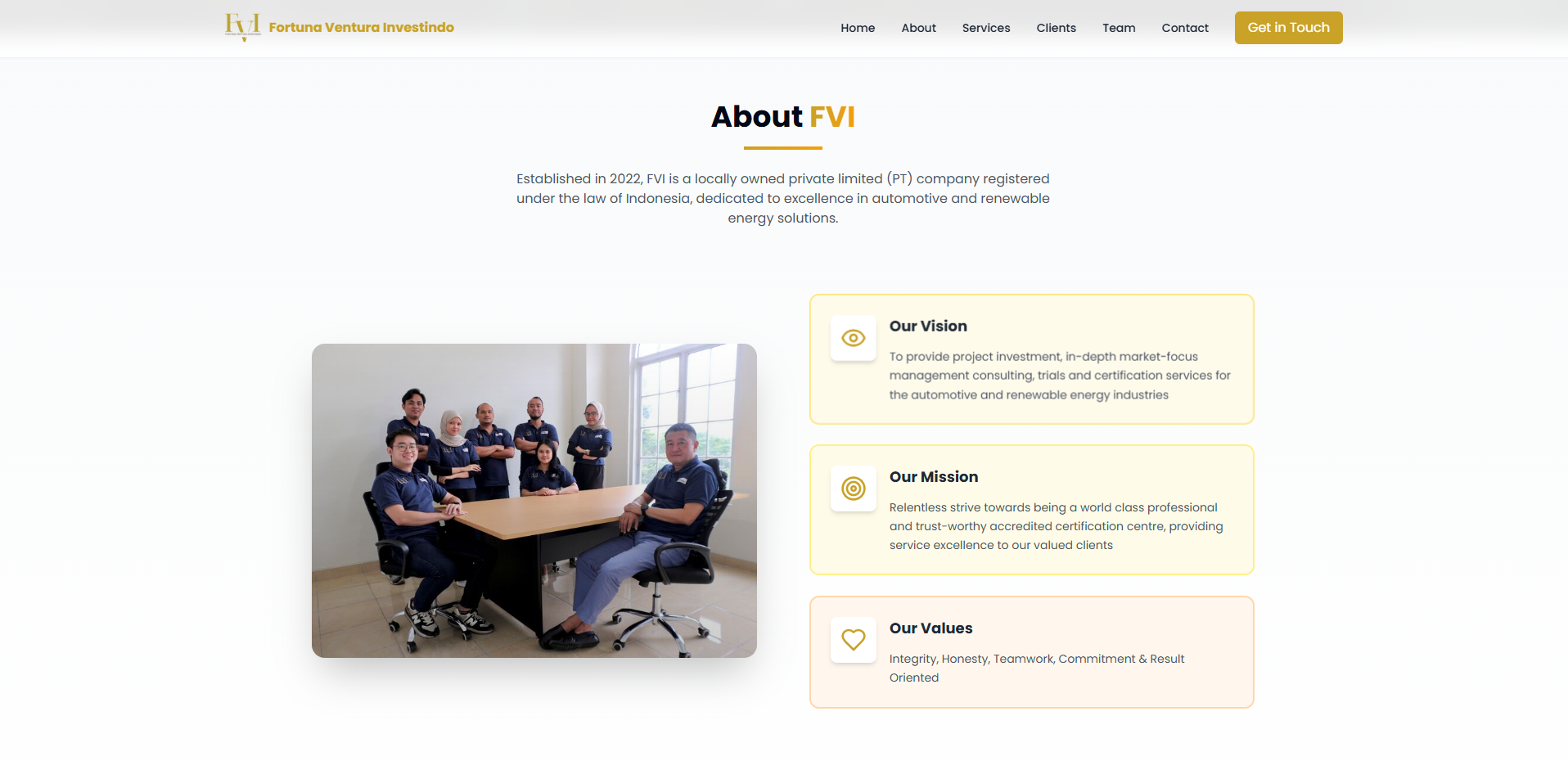 FVI Corporate Company Profile screenshot 2