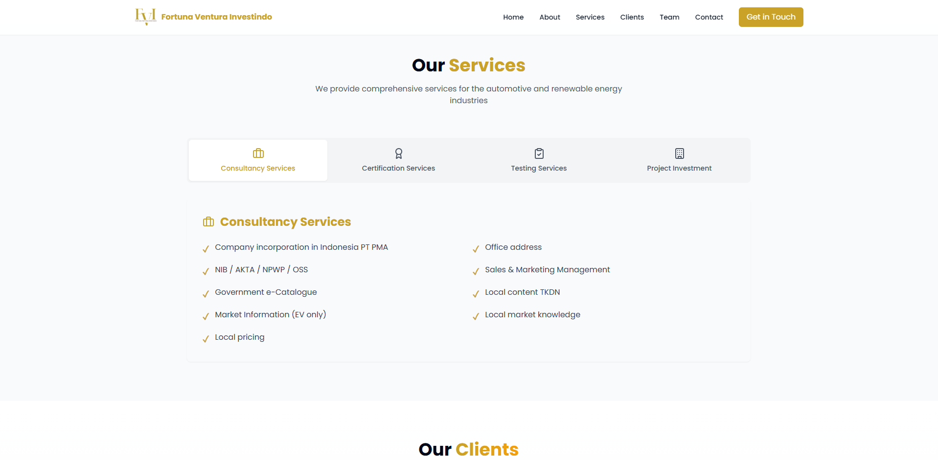FVI Corporate Company Profile screenshot 3